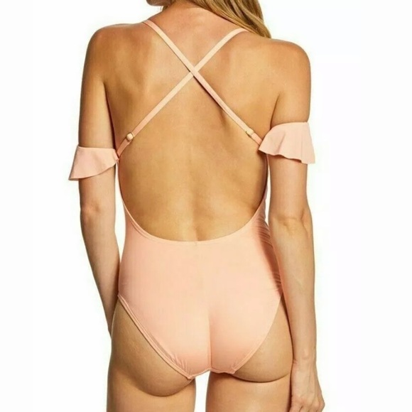 KENNETH Cole 'Ready To Ruffle' One Piece Swimsuit - Picture 3 of 5